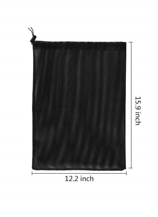 ماركة غير محددة 2 عبوة أكياس حواجز مضخة، 12.2 × 15.9 مع حبل سحب، أكياس شبكية لتصفية البرك، تصفية الأكواريوم، وحمامات السباحة الخارجية، وسائط سوداء  - Image 2