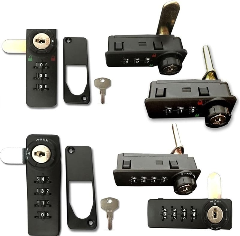 MS514 Black Combination Cabinet Cam Lock 3 4 Digit with Reset Key for Door Locker Office Drawer Jewelry Box - Image 2