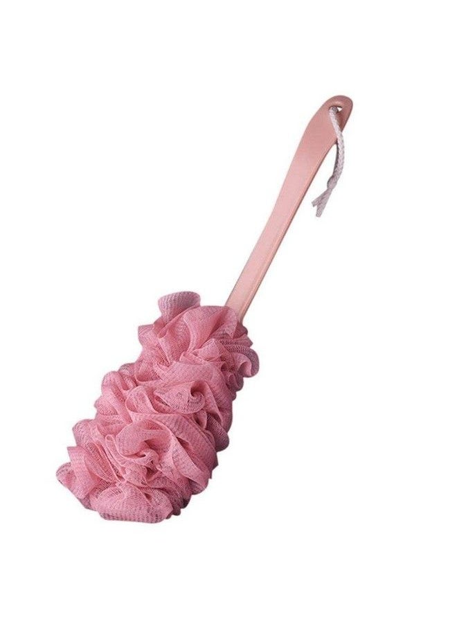 Right Products - Long Handle Bath Body Brush Loofah Sponge Nylon Mesh Scrubber Shower Pouf (Multi Color) - Image 1