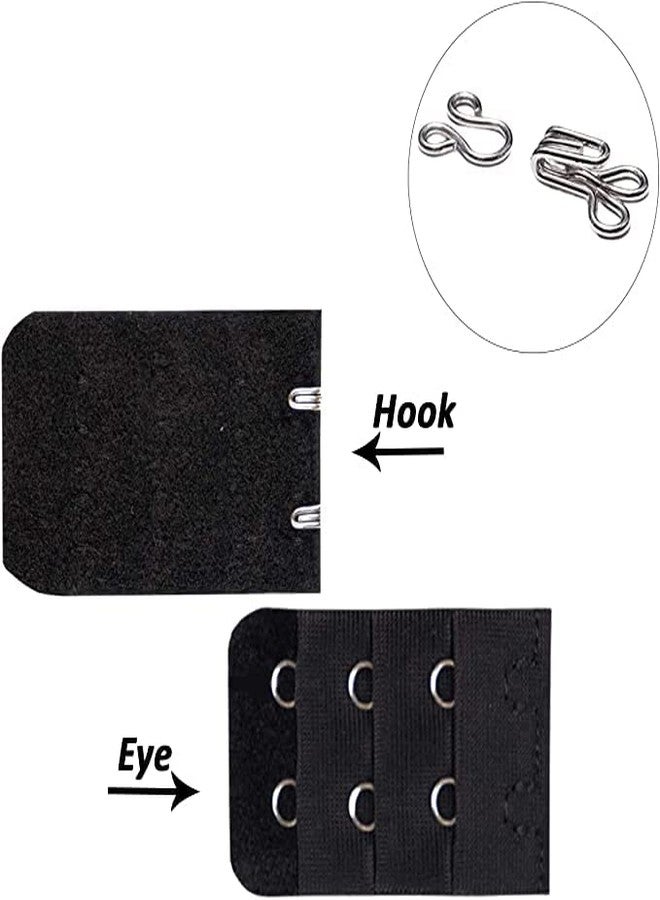 Dreamlover 100 Sets 17mm Silver Metal Rust Proof Hook and Eye Closures Sewing Hooks and Eyes for Bra Clothing Fasteners Trousers Skirt DIY Craft - Image 3
