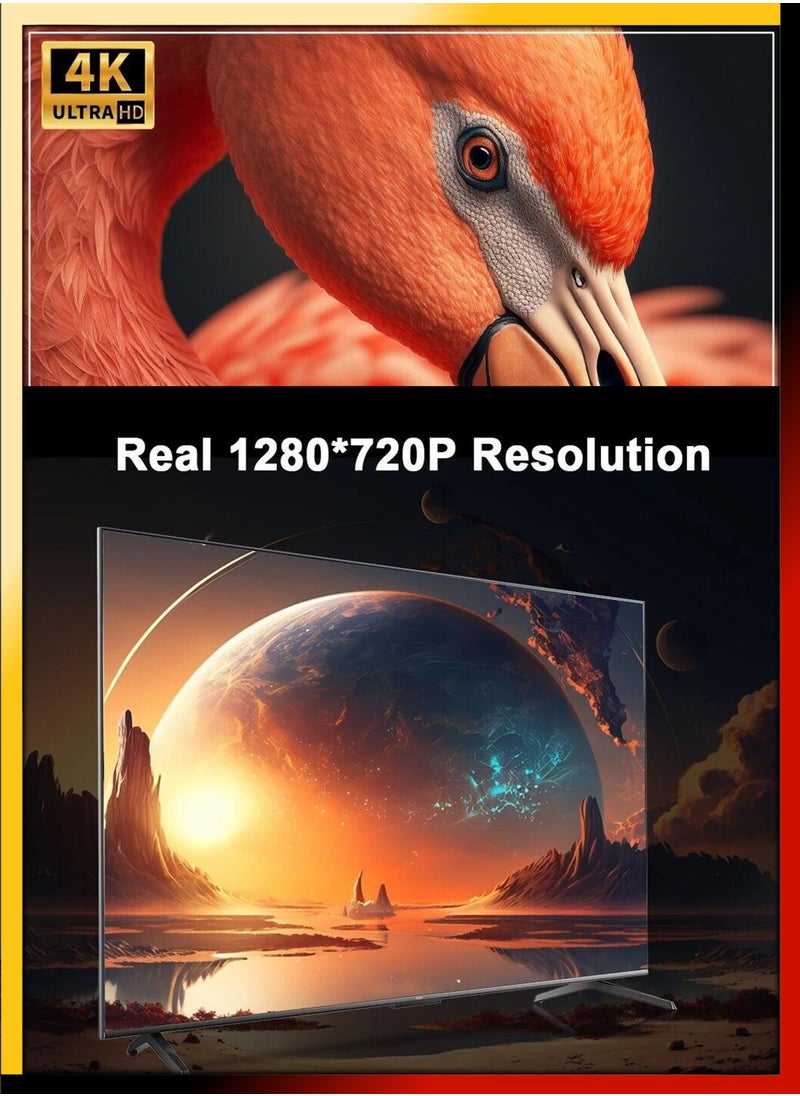 دي بلو - جهاز عرض ذكي 120ANSI Lumens HD ذكي Android 11 سينما صغيرة محمولة، شاشة عرض 130 بوصة، مصباح 4K، مسرح سينما منزلي، عروض فيديو للألعاب، شاشة دوارة 180 درجة، عرض للهاتف المحمول - Image 1
