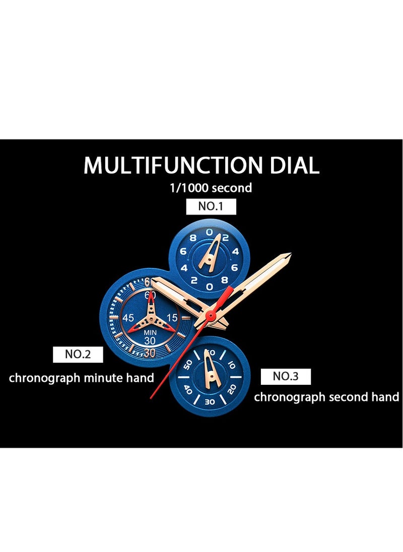 LIGE - Men's Newest Wristwatch Fashion Chronograph Waterproof Sports Watch with a Box - Image 1