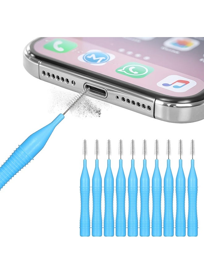 10 Pack Cell Phone Cleaning Kit, Anti-Clogging Mini Cleaning Dust Remover Tools for 17 16 Pro Max Speaker and Receiver, Multifunctional Mini Brushes Cleaner for Headphones Tablet Computer Camera - Image 1