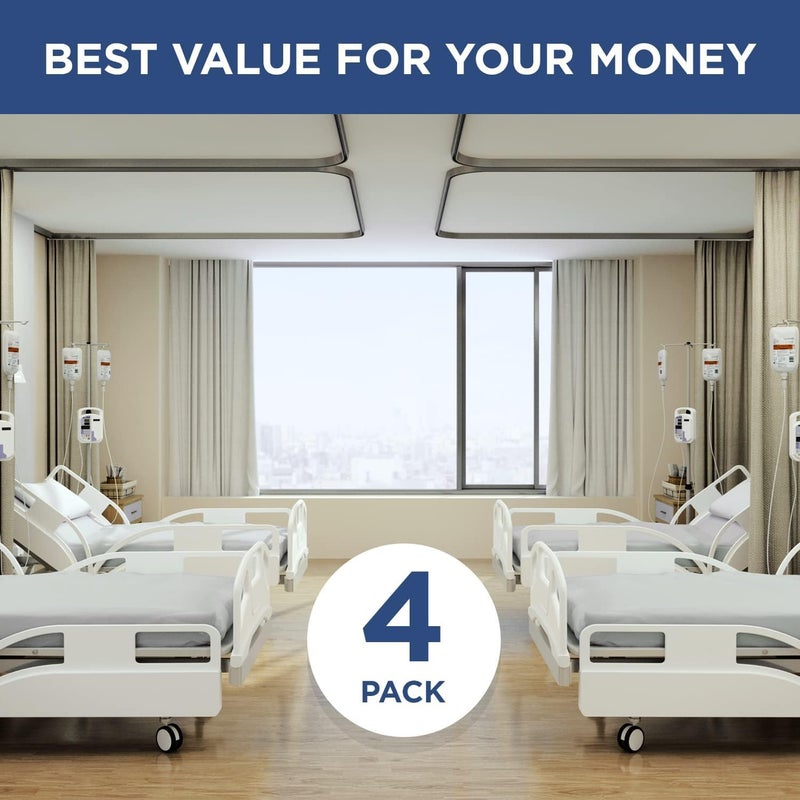 SHOPBEDDING 2 Pack Fitted Hospital Bed Sheets - Cotton Rich Soft Knitted Jersey Sheet 36” x 84” x 12”  - Image 5