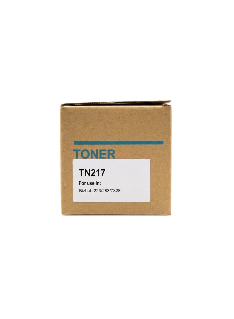 طباعة الذهب Gold Print Premium Toner TN217 Black For Use With: KONICA Bizhub 223, 283, 7828, Refined toner is infinitely close to original toner to achieve high black printing for KONICA - Image 4