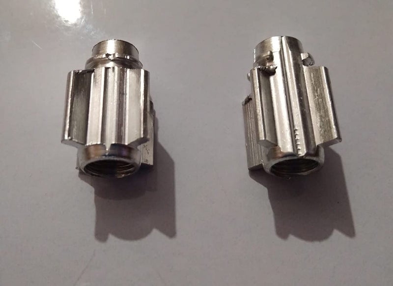 Autofetch Bike Aluminum Tire Wheel Rims Stem Air Valve Caps (Set of 2) Silver for Royal Enfield Classic 350 - Image 1