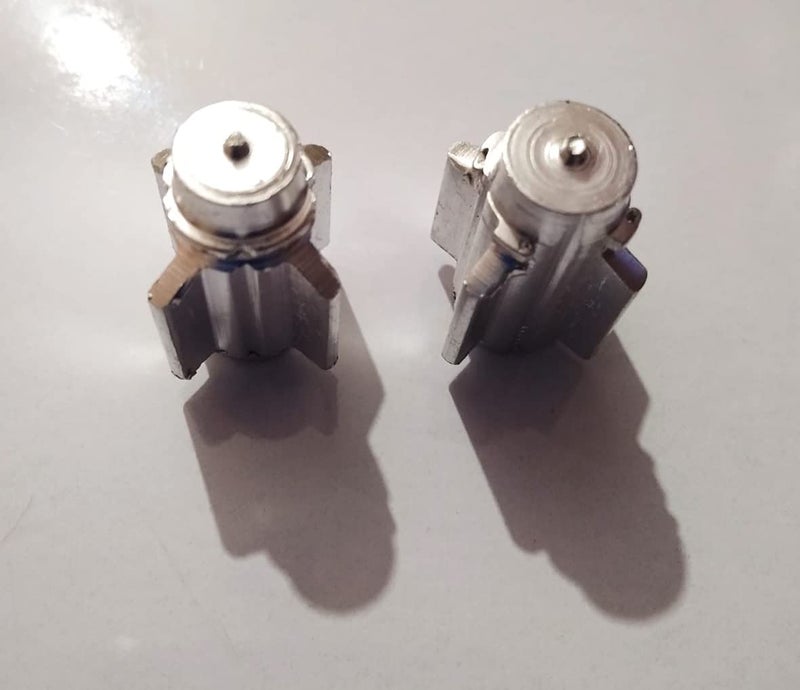 Autofetch Bike Aluminum Tire Wheel Rims Stem Air Valve Caps (Set of 2) Silver for Royal Enfield Classic 350 - Image 2