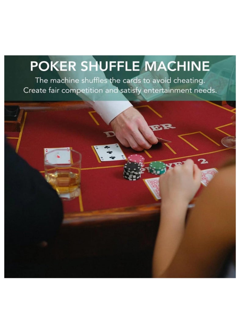 1pcs 2 Decks Automatic Card Shuffler Automatic Playing Cards Shuffler Mixer Games Poker Sorter Machine Dispenser for Travel Home - Image 4