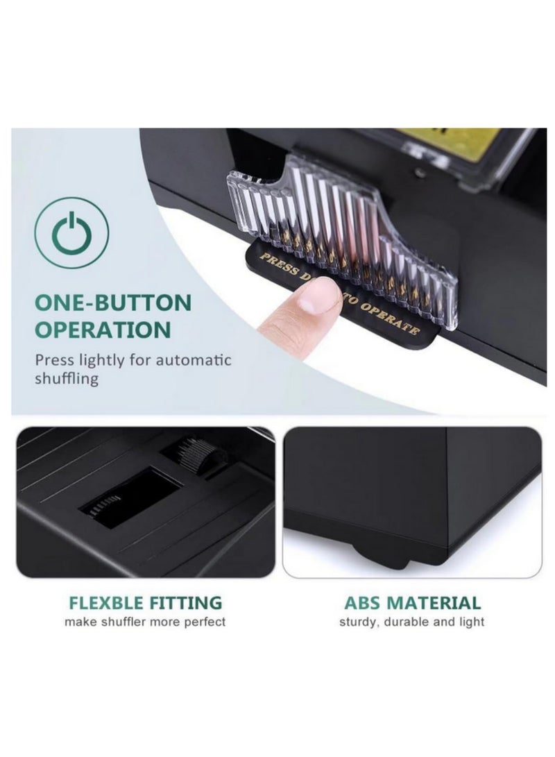 1pcs 2 Decks Automatic Card Shuffler Automatic Playing Cards Shuffler Mixer Games Poker Sorter Machine Dispenser for Travel Home - Image 5