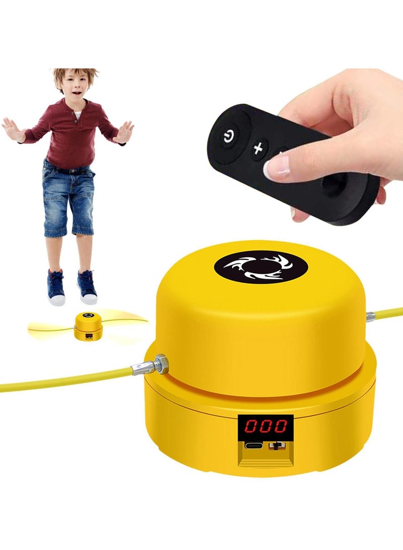 Excefore Electronic Fitness Jump Rope, Multiplayer Rope Skipping Machine, Portable Motorized Rope Skipping Hopper Game, Having Fun Exercising Smart Jump Rope Equipped with Jump Counter - Image 1