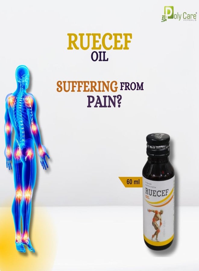 POLY CARE Ruecef Oil - 60 ml | Pain Relief Oil | Made With Nilgiri Oil, Gandhapura Oil And Other 10 Ayurvedic Ingredients. - Image 2