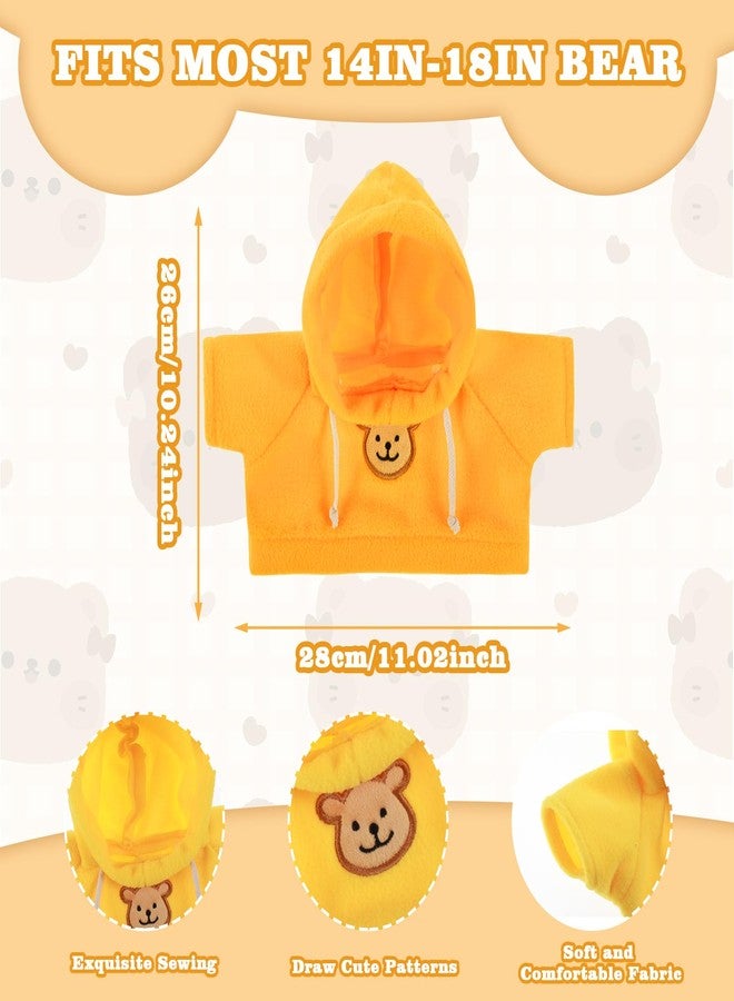 oruola 3pcs Build a Bear Outfits,Cute Build a Bear Accessories, Soft Stuffed Animal Clothes, Suitable for Newlyweds, Mom, Ladies Baby Shower, Valentine's Day Party Gifts,Yellow, Brown, Pink - Image 2