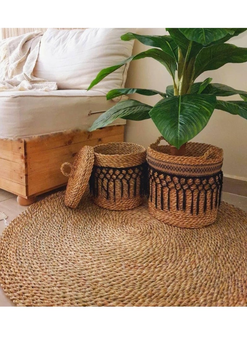 FFD Natural Fiber Rug Handwoven Jute Rug Organic Jute Area Rug For Living Room Bedroom - Image 5