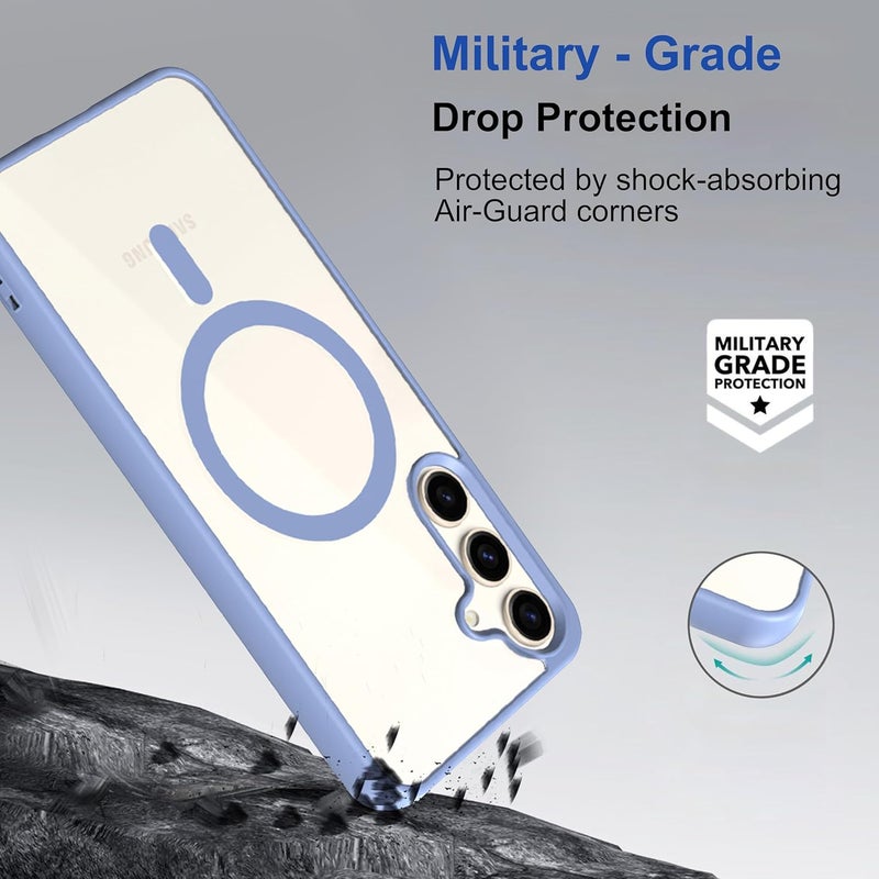 ZAPCASE غطاء خلفي لهاتف سامسونج جالاكسي S24 FE 5G | متوافق مع غطاء خلفي لهاتف سامسونج جالاكسي S24 FE 5G | غطاء خلفي مقاوم للخدوش | أزرق سييرا - Image 3