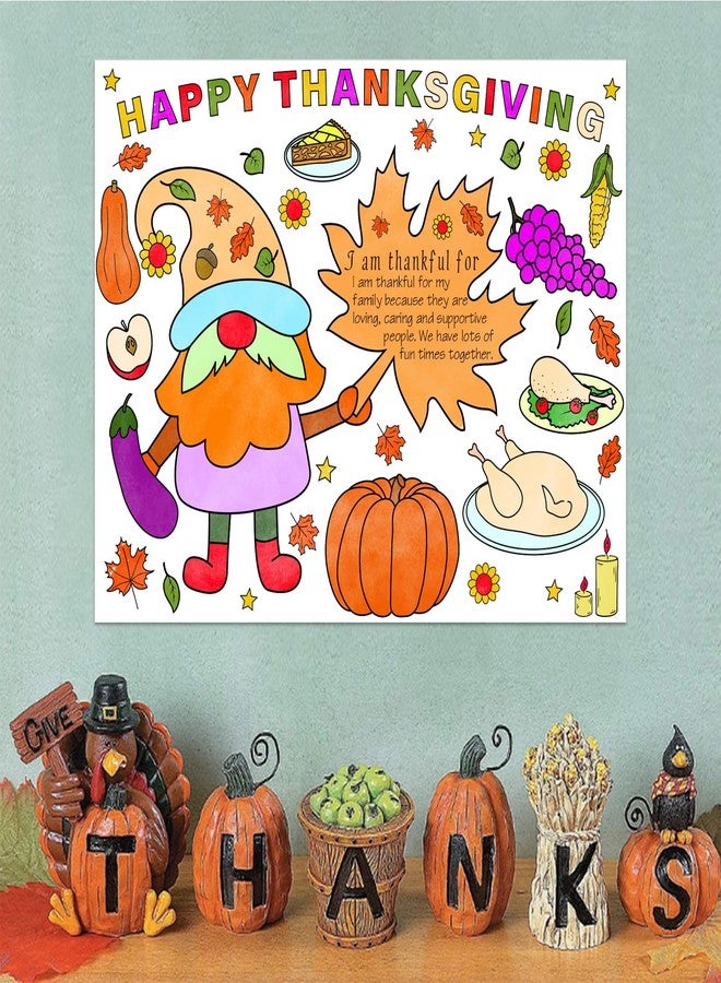 HEYINSHEN Thanksgiving Paper Placemats for Kids to Color Thanksgiving Coloring Placemats Color Your Own Placemat Fall Thanksgivings Table Mat for Fall Thanksgivings Dinner Table Decorations - Image 5