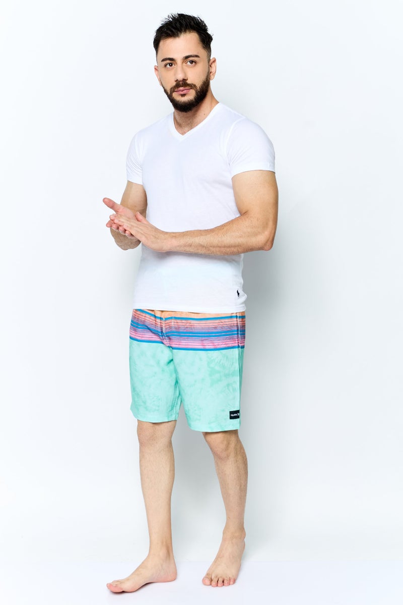 Hurley Men Brand Logo Board Shorts, Multicolor - Image 4