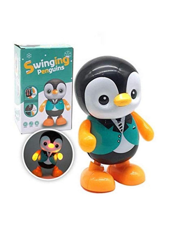 Plutofit Dancing Penguin Toy Robot with Lightning Swinging Arms in Suit and Music for Kids - Image 3
