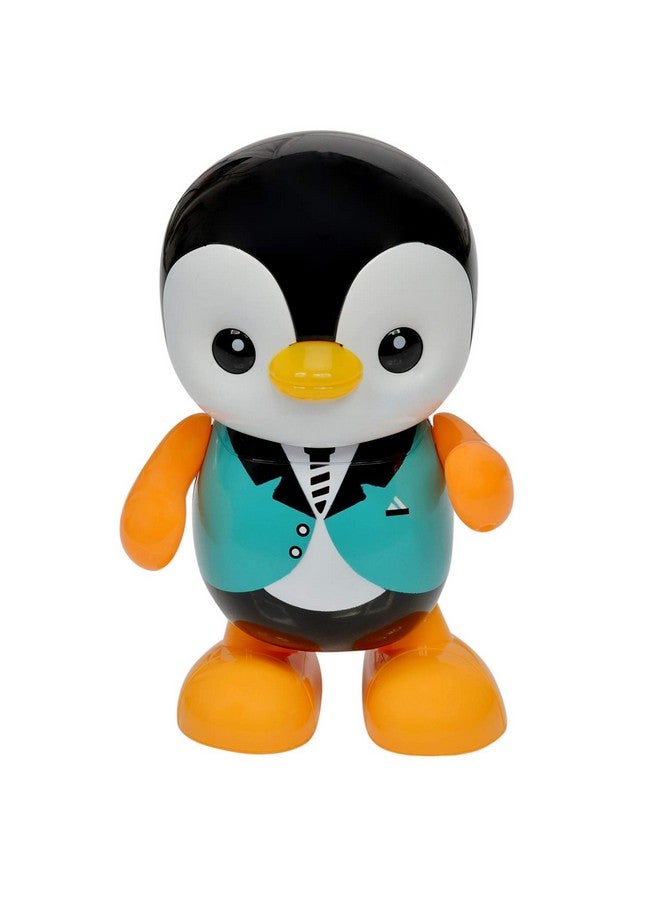 Plutofit Dancing Penguin Toy Robot with Lightning Swinging Arms in Suit and Music for Kids - Image 2