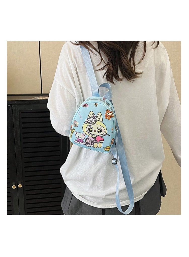LABUBU Children's Backpack Cartoon Labubu Kindergarten School Bag Trendy Cute Boy and Girl Backpack Versatile Girl Backpack 19*15*6 CM - Image 3