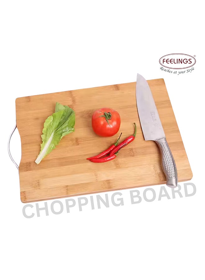 Feelings Wooden Chopping Board Bamboo Cutting Board 40x30x1.8cm  - Image 3