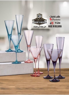 باساباش طقم كاسات 18 ق الوان 