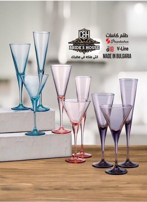 طقم كاسات 18 ق الوان