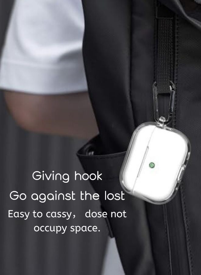 ZAFRA AirPods Pro 2/Pro Protective Case Cover with Keychain, Soft TPU Shockproof Drop Proof Case Cover for Apple AirPods Pro 2/Pro (Clear) - Image 5
