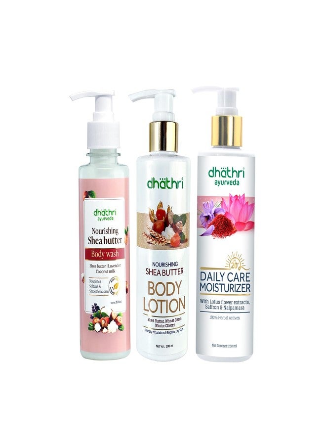 Dhathri winter skin care products with herbal products, moisturizer for winter and best body lotion for winter - Image 1