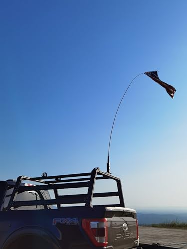 NIXFACE Upgraded Patented Universal Foldable Flag Pole Mount Adjustable 04590 Compatible with Truck Racks Roof Cross Bars with TSlots Balcony Railing Boat Aluminum - Image 1