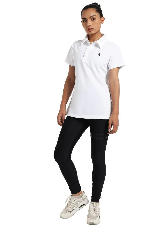 Zaecy White Women's Polo T-shirt for Women | Best Price UAE