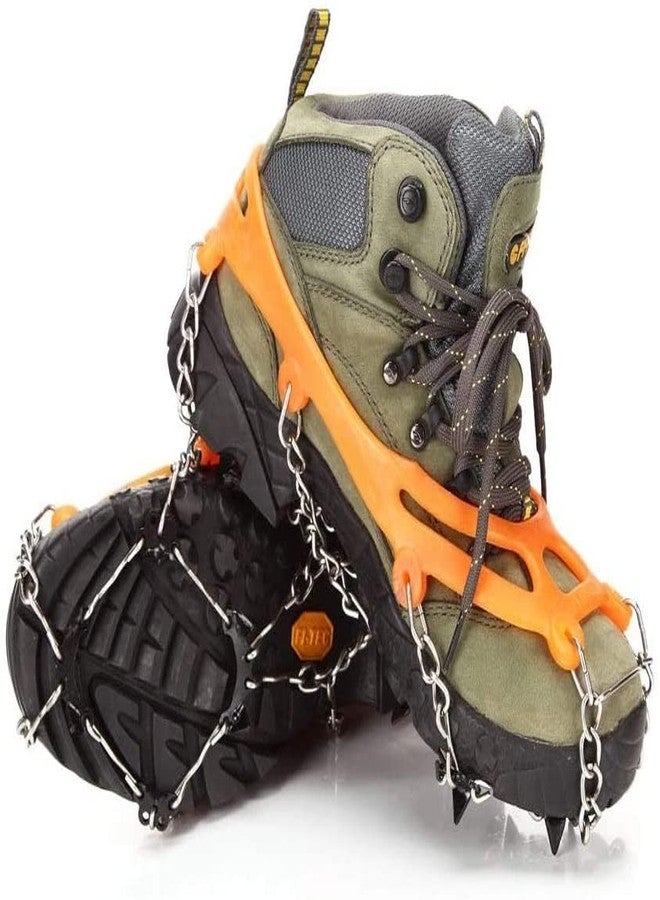 Linist Ice Snow Grips Pairs 8 Teeth Crampons Steel Slip-Resistant Shoes Cover Outdoor Ski Ice Snow Hiking Rock Climbing Crampons - Image 3