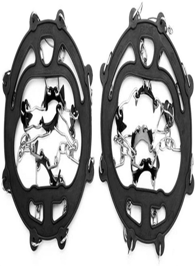 Linist Ice Snow Grips Pairs 8 Teeth Crampons Steel Slip-Resistant Shoes Cover Outdoor Ski Ice Snow Hiking Rock Climbing Crampons - Image 1