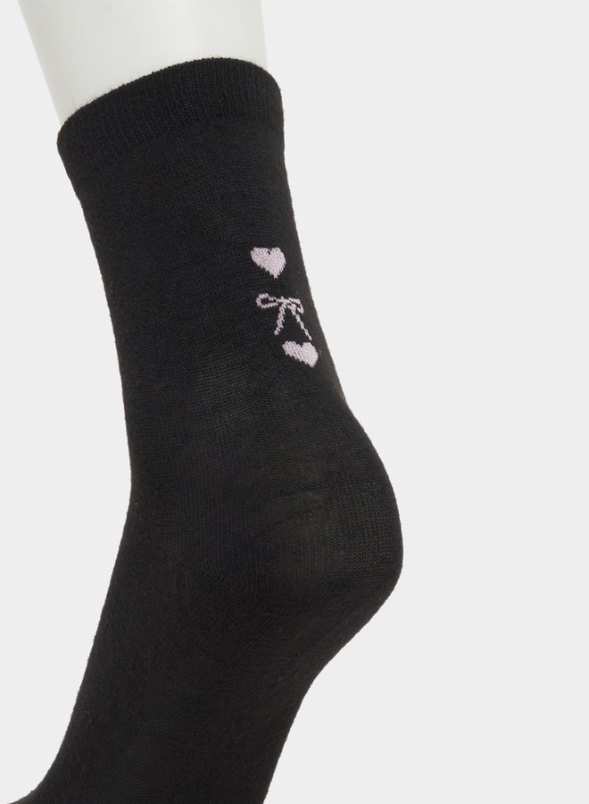 Styli Set of 2 - Plain Crew Socks  - Image 3