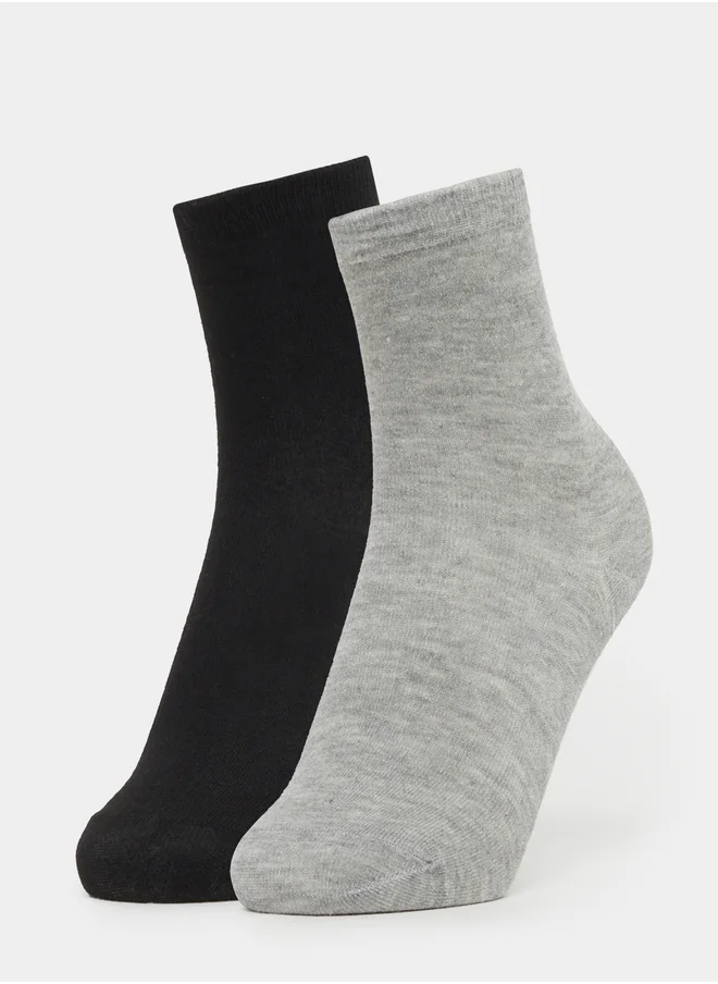 ستايلي Set of 2 - Plain Crew Socks
