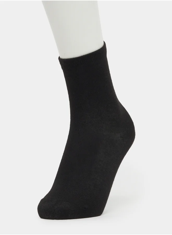 ستايلي Set of 2 - Plain Crew Socks