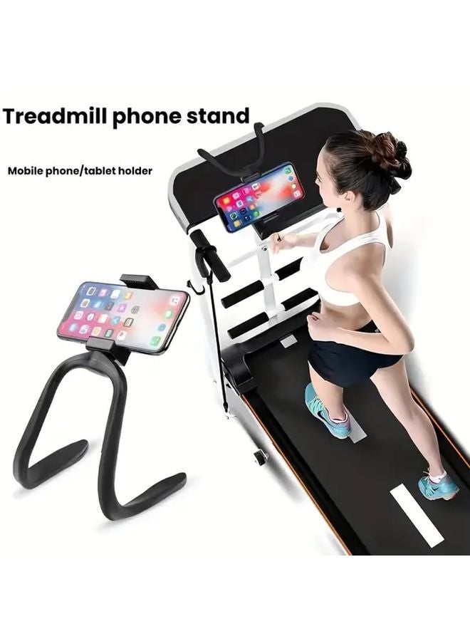 Black Multi Functional Live Streaming Stand For Treadmill And Elliptical Machine Adjustable Portable - Image 2