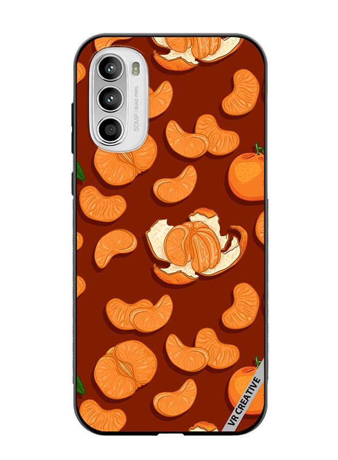 VR CREATIVE Protective Case Cover For Motorola Moto G82 Tangerines Design Multicolour - Image 1