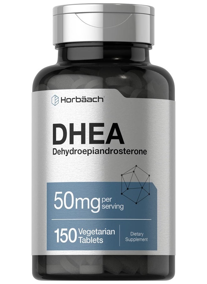 Horbaach Horbaach DHEA 50mg 150 Tablets | Non-GMO, Gluten Free Supplement  - Image 1
