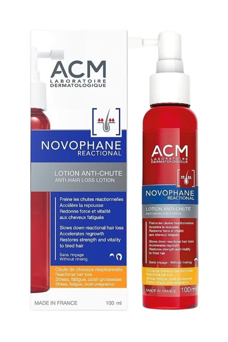 ACMS ACM Laboratoire dermatologique Novophane Anti-Hair Loss Lotion, 100ml – Hair Tonic to Reduce Hair Fall & Stimulate Growth Clear 100ml - Image 1