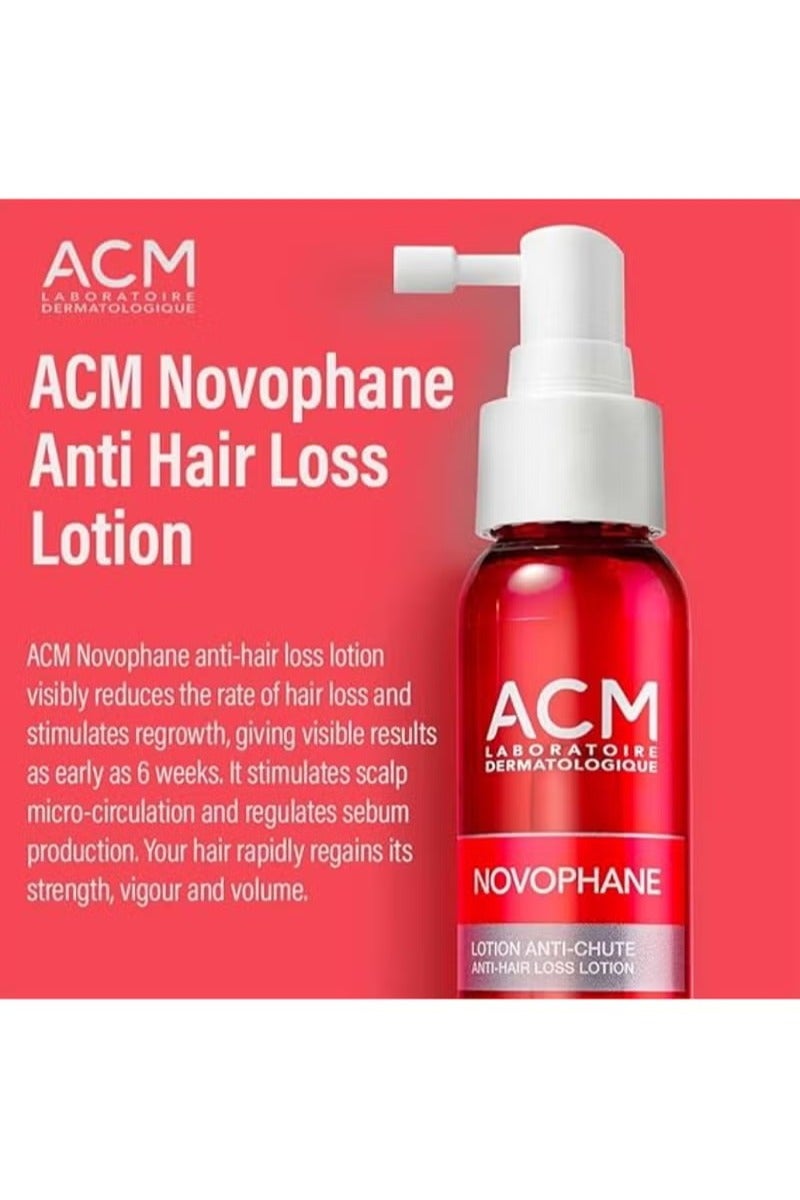 ACMS ACM Laboratoire dermatologique Novophane Anti-Hair Loss Lotion, 100ml – Hair Tonic to Reduce Hair Fall & Stimulate Growth Clear 100ml - Image 2