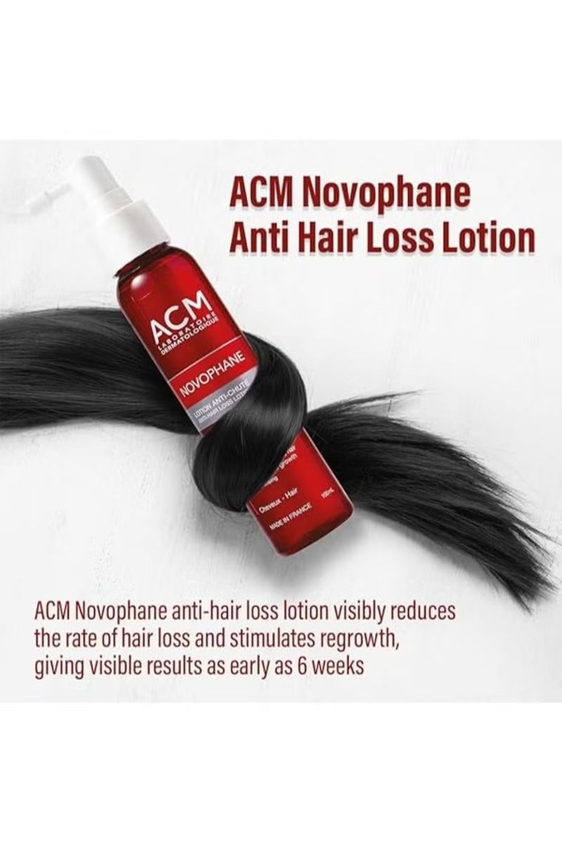 ACMS ACM Laboratoire dermatologique Novophane Anti-Hair Loss Lotion, 100ml – Hair Tonic to Reduce Hair Fall & Stimulate Growth Clear 100ml - Image 4