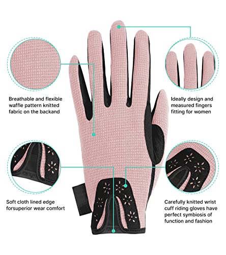Thapower Horse Riding Gloves for Kids Girls Youth Equestrian Horseback Riding Gloves Youth Women Winter Outdoor Leather Mitts Biking Cycling Gardening Glove - Image 5
