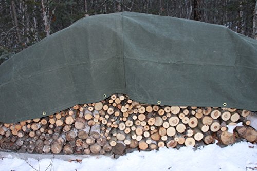 Dry Top 7x9 Green Heavy Duty Canvas Tarp DRY TOP (7’x9’) - Image 2