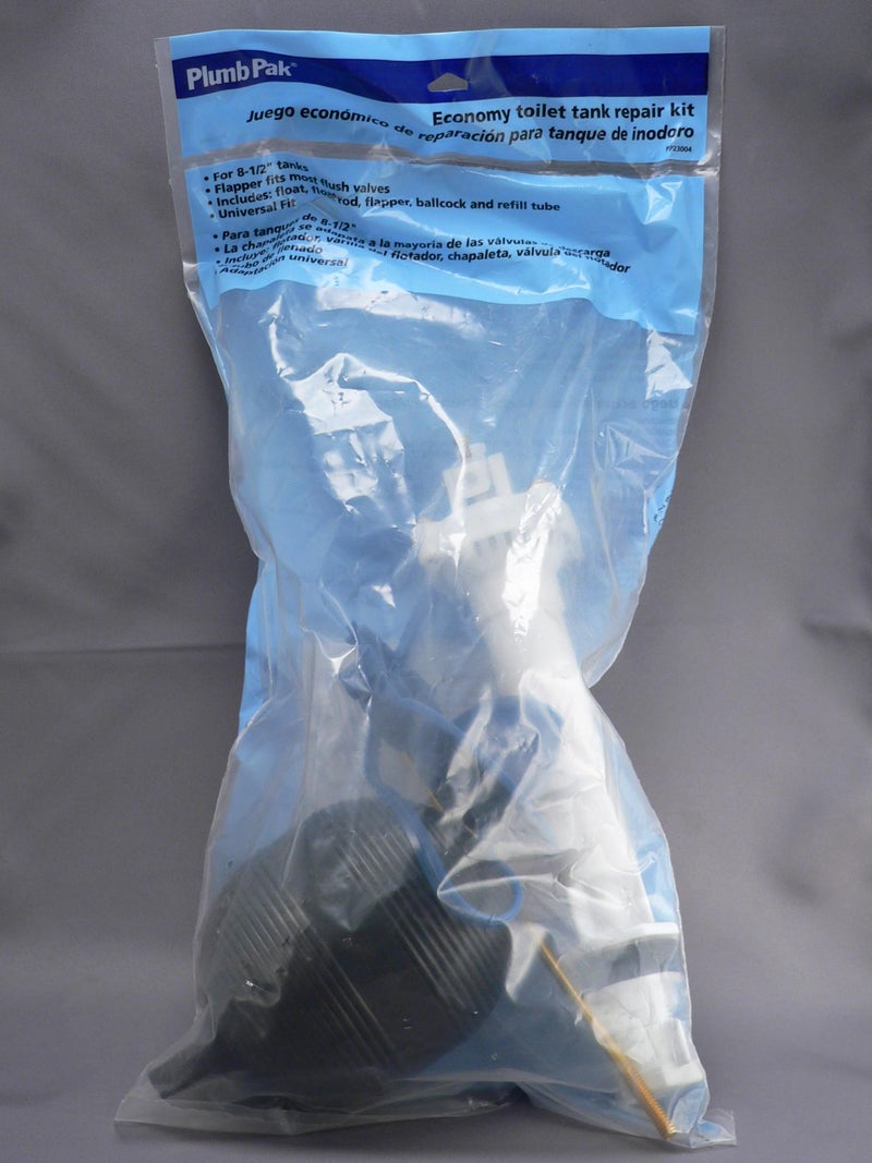 Plumb Pak Complete Toilet Repair Kit Fill Valve, Flapper, Float Replacement for 8.5" Tanks - Image 4