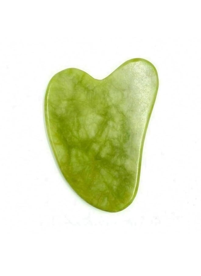 Generic Jade Roller & Gua Sha Facial Tools Women's Beauty Roller Skin Care Tools Real natural jade Used for Face Eyes Neck Body Muscle Relaxing  S3  - Image 2