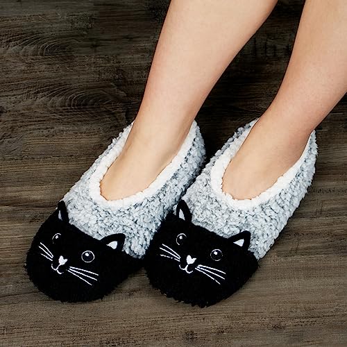 cosyone1997 Cat Slippers for Women Indoor Soft Sole, Cute Animal Fuzzy House Slippers, Adult Size 7–8 - Image 2
