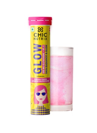 Glow - Japanese Glutathione & Vit. C for skin radiance & even tone - Strawberry-Lemon flavour