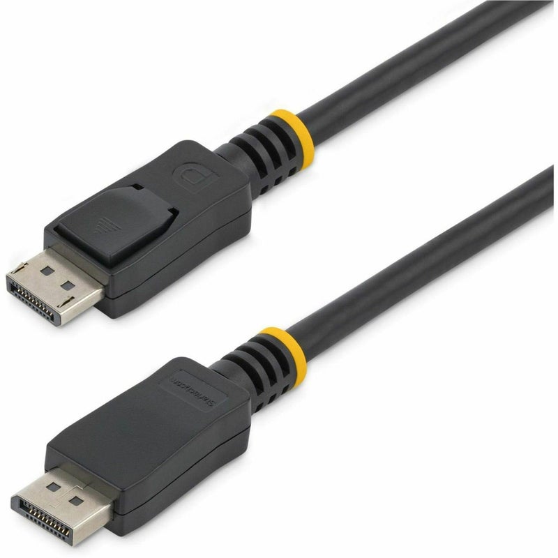Startech.com StarTech.com 10 ft DisplayPort 1.2 Cable with Latches - 4K x 2K (4096 x 2160) @ 60Hz - DPCP & HDCP - Male to Male DP Video Monitor Cable (DISPLPORT10L),Black  - Image 1