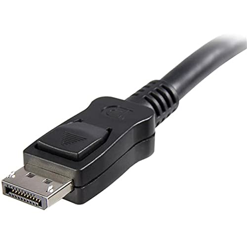 Startech.com StarTech.com 10 ft DisplayPort 1.2 Cable with Latches - 4K x 2K (4096 x 2160) @ 60Hz - DPCP & HDCP - Male to Male DP Video Monitor Cable (DISPLPORT10L),Black  - Image 2