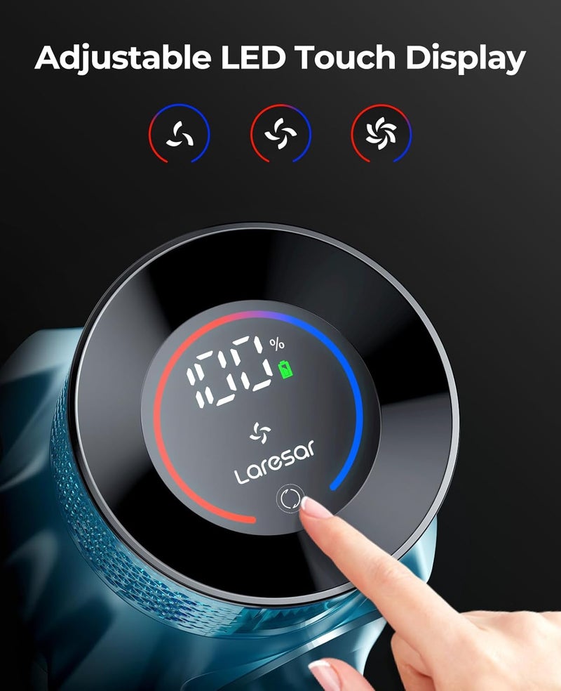 Laresar Ultra 7 Cordless Vacuum Cleaner 550W45Kpa Stick Vacuum Cleaner with Touch Screen Up to 60 Mins Runtime Lightweight Handheld Vacuums for Hardwood Floor Carpet Car Pet Hair Black - Image 5